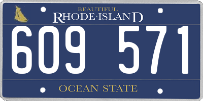 RI license plate 609571