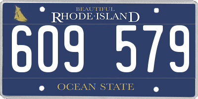 RI license plate 609579