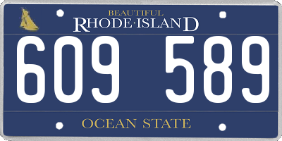 RI license plate 609589