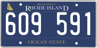 RI license plate 609591