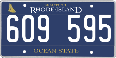 RI license plate 609595