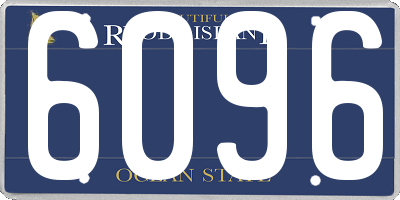 RI license plate 6096