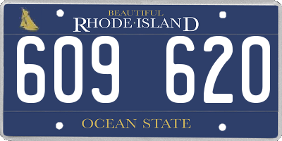 RI license plate 609620