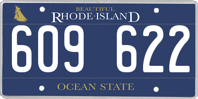 RI license plate 609622