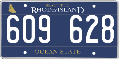 RI license plate 609628