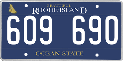 RI license plate 609690
