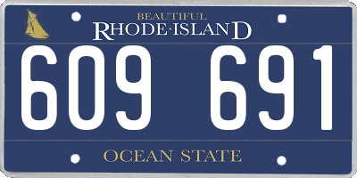 RI license plate 609691