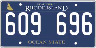 RI license plate 609696