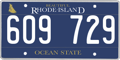 RI license plate 609729