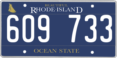 RI license plate 609733