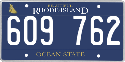 RI license plate 609762