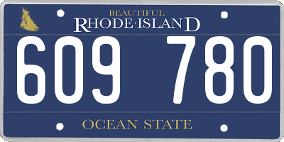 RI license plate 609780