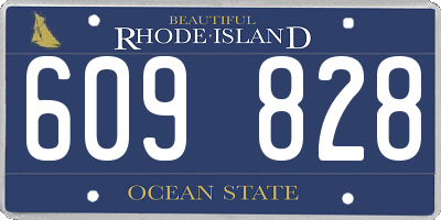 RI license plate 609828