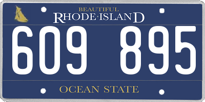 RI license plate 609895
