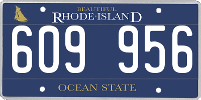 RI license plate 609956