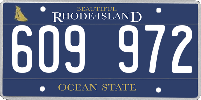 RI license plate 609972