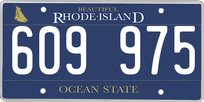 RI license plate 609975