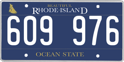 RI license plate 609976