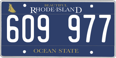 RI license plate 609977