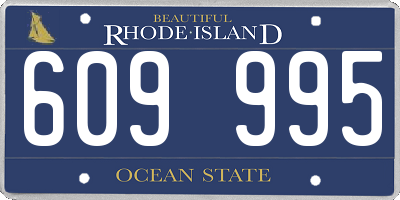 RI license plate 609995