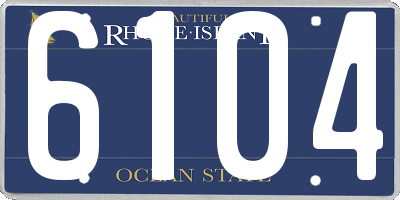 RI license plate 6104