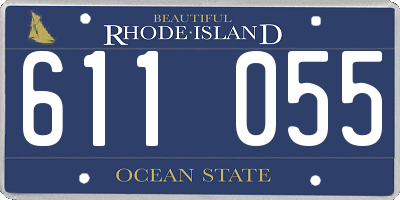 RI license plate 611055