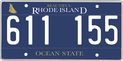 RI license plate 611155