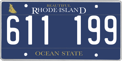 RI license plate 611199