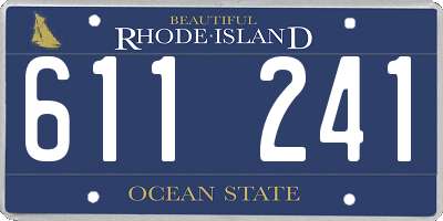 RI license plate 611241