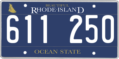 RI license plate 611250