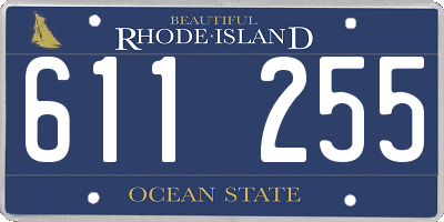 RI license plate 611255