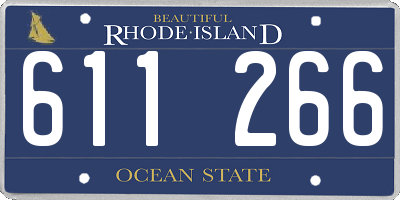 RI license plate 611266