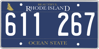 RI license plate 611267