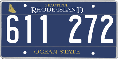 RI license plate 611272