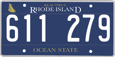 RI license plate 611279