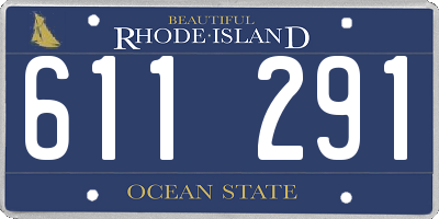 RI license plate 611291