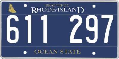 RI license plate 611297