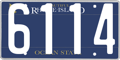 RI license plate 6114