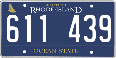 RI license plate 611439