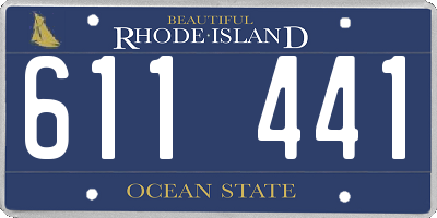 RI license plate 611441