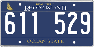 RI license plate 611529