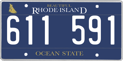 RI license plate 611591