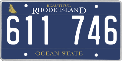 RI license plate 611746