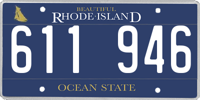 RI license plate 611946