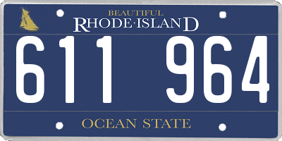 RI license plate 611964