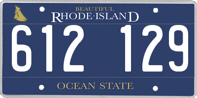 RI license plate 612129