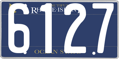 RI license plate 6127