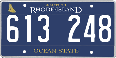 RI license plate 613248