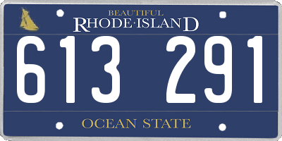 RI license plate 613291