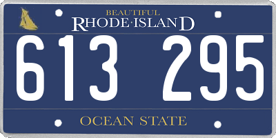 RI license plate 613295